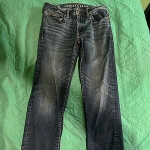 American Eagle Outfitters Men's Dark Blue Slim Jeans